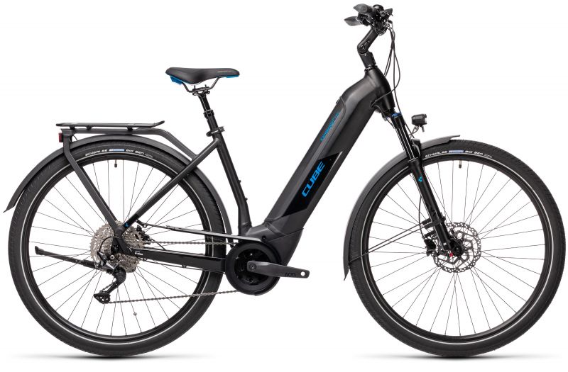 Электровелосипед Cube KATHMANDU Hybrid PRO 625 Черно-голубой Электровелосипед Cube KATHMANDU Hybrid PRO 625 Черно-голубой